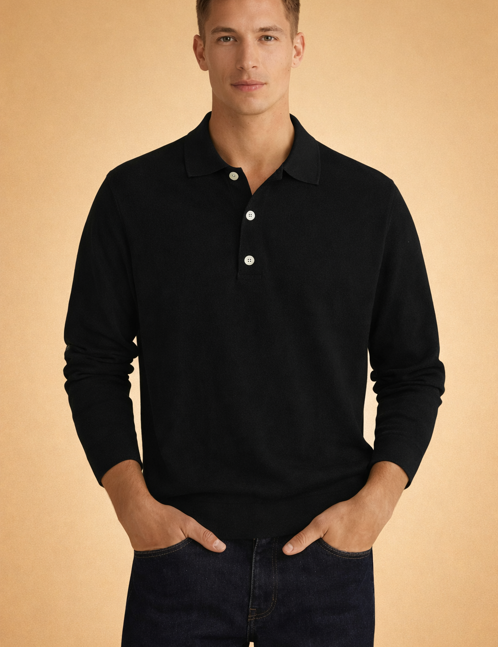 Draco | Men's Long Sleeve Polo Shirt