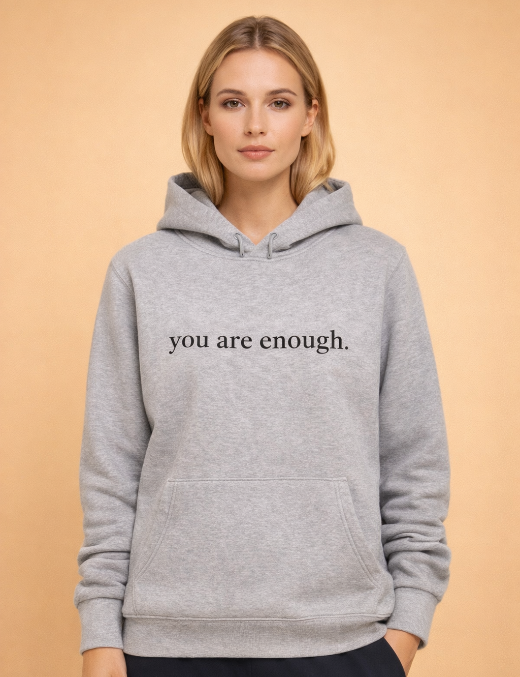 Lena | Oversized hoodie with motivational slogan
