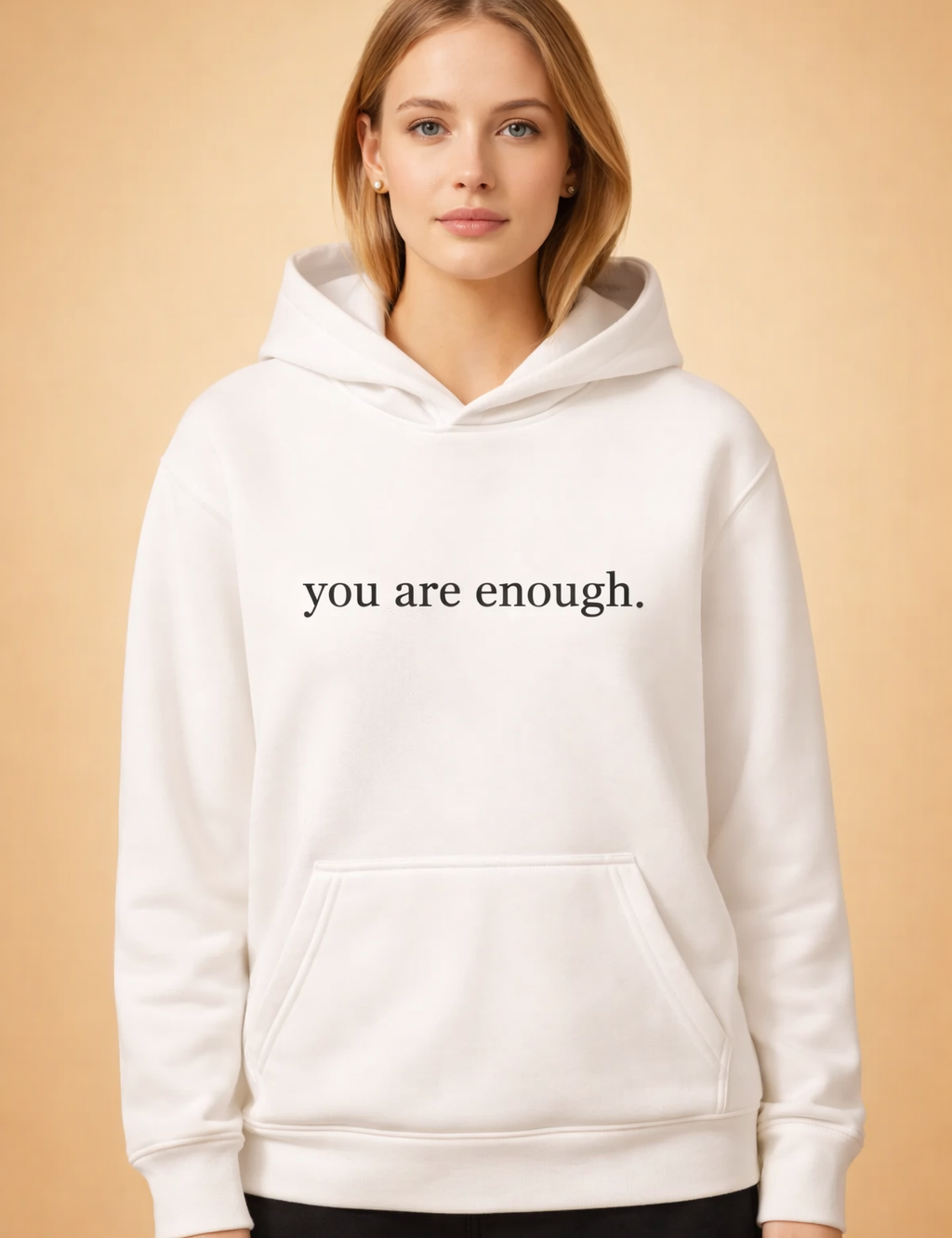 Lena | Oversized hoodie with motivational slogan