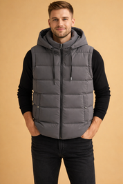 Charlie | Insulated Hooded Puffer Vest Lightweight Quilted