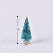 Colorful Christmas trees for your desk, set of 5