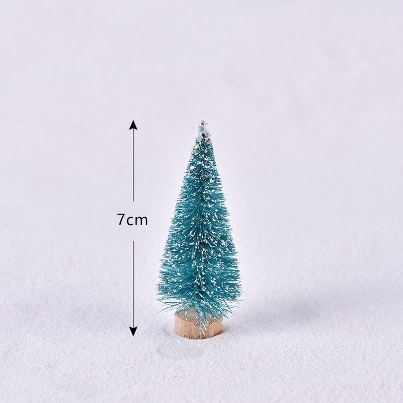 Colorful Christmas trees for your desk, set of 5