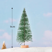 Colorful Christmas trees for your desk, set of 5