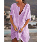 CoastalBreeze | Lightweight Midi Dress as a Beach and Swimwear Cover-Up