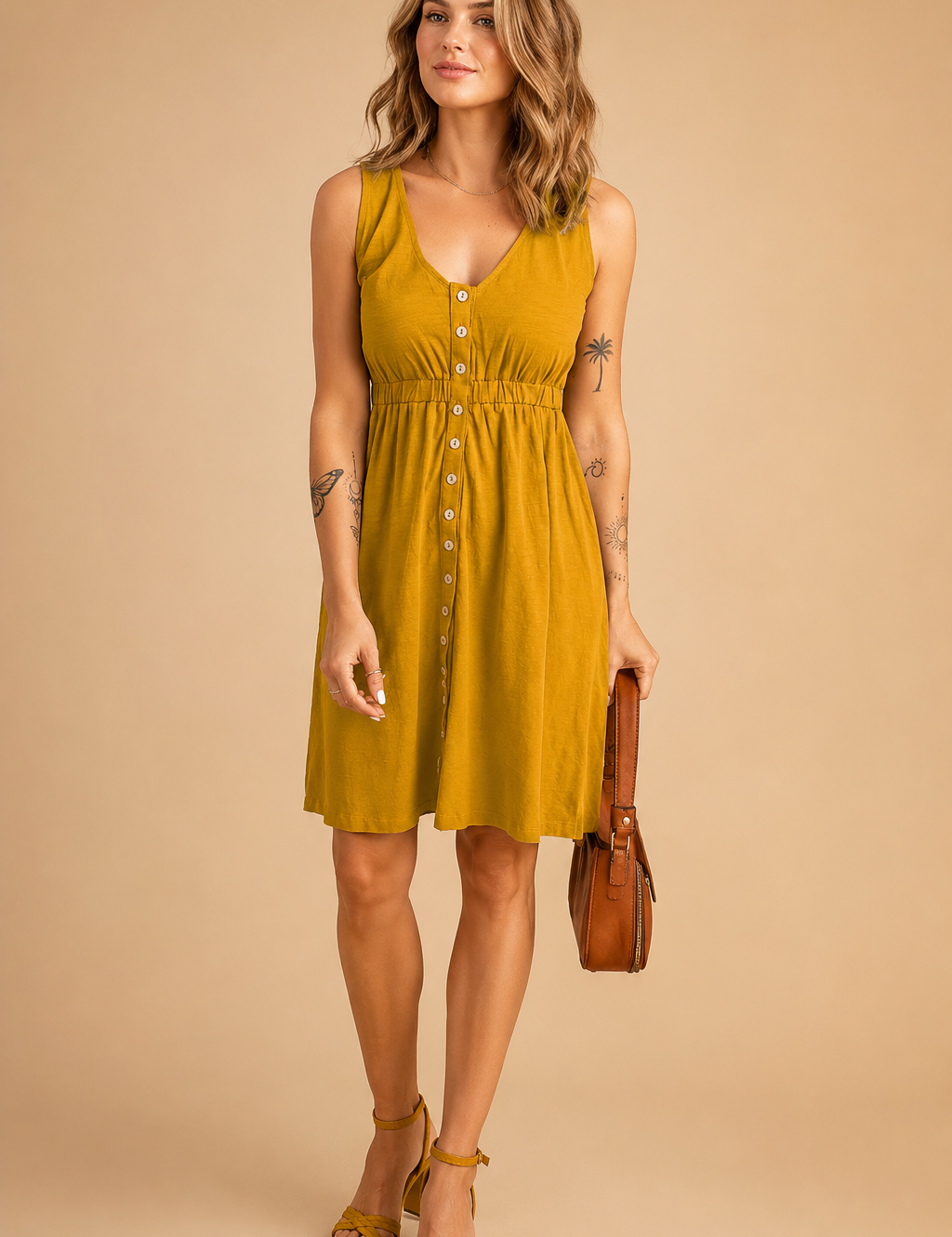 Avina | Casual Summer Button-Down Dress