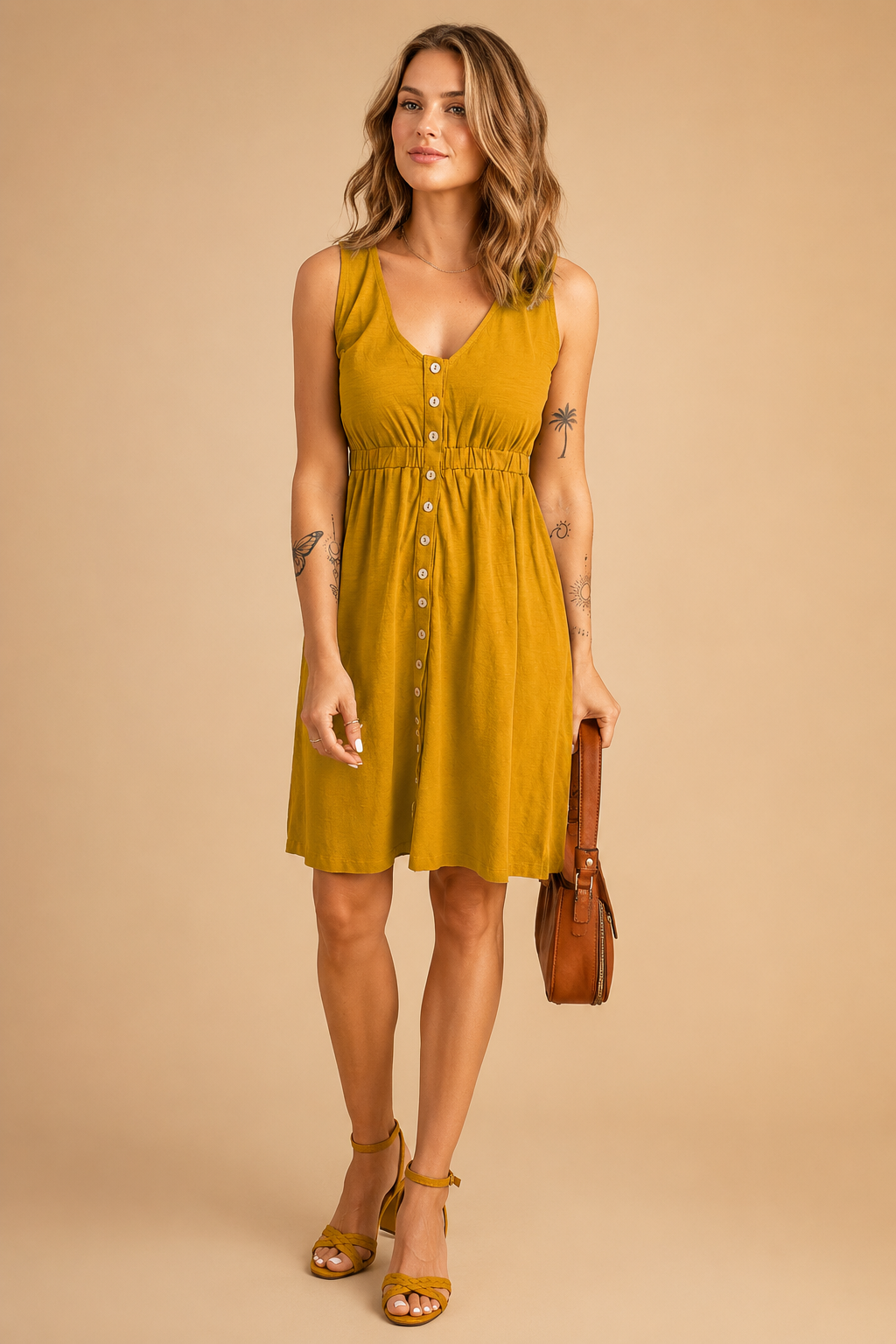 Avina | Casual Summer Button-Down Dress