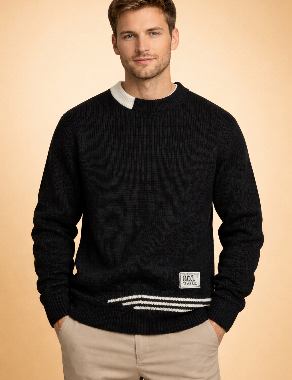 Caleb | Men's Relaxed Fit Crewneck Sweater