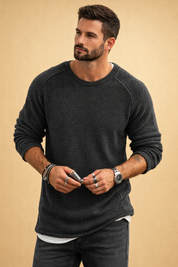 Sebastian | Men's Relaxed Fit Crewneck Knit Sweater