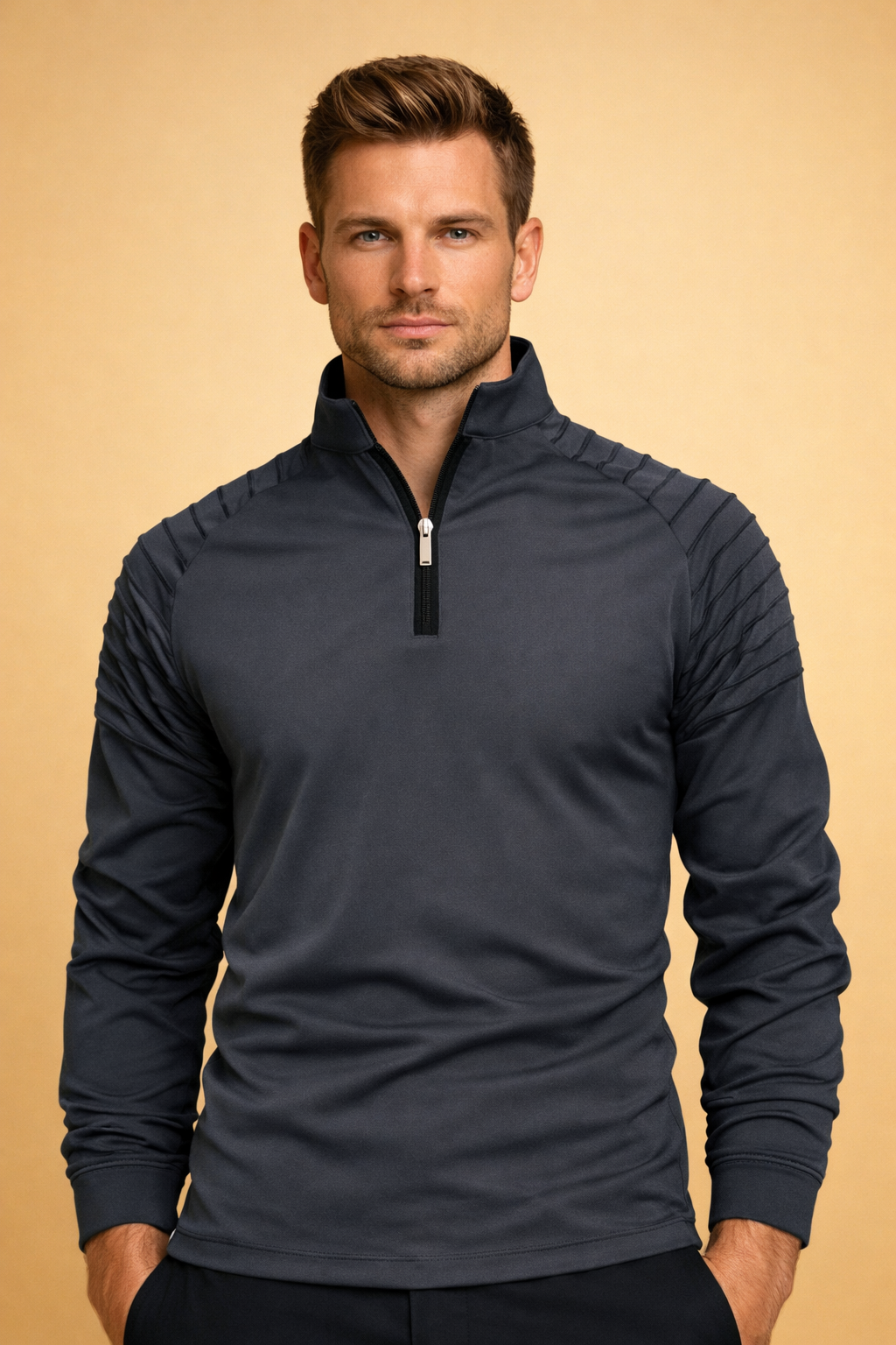 Ryan | Warm Men's Long Sleeve Zipper Sweater