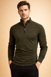 Ryan | Warm Men's Long Sleeve Zipper Sweater