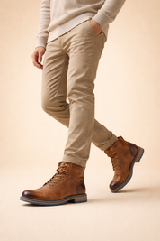 Theodore | Smart Lace-Up Utility Boots for Confident Everyday Wear