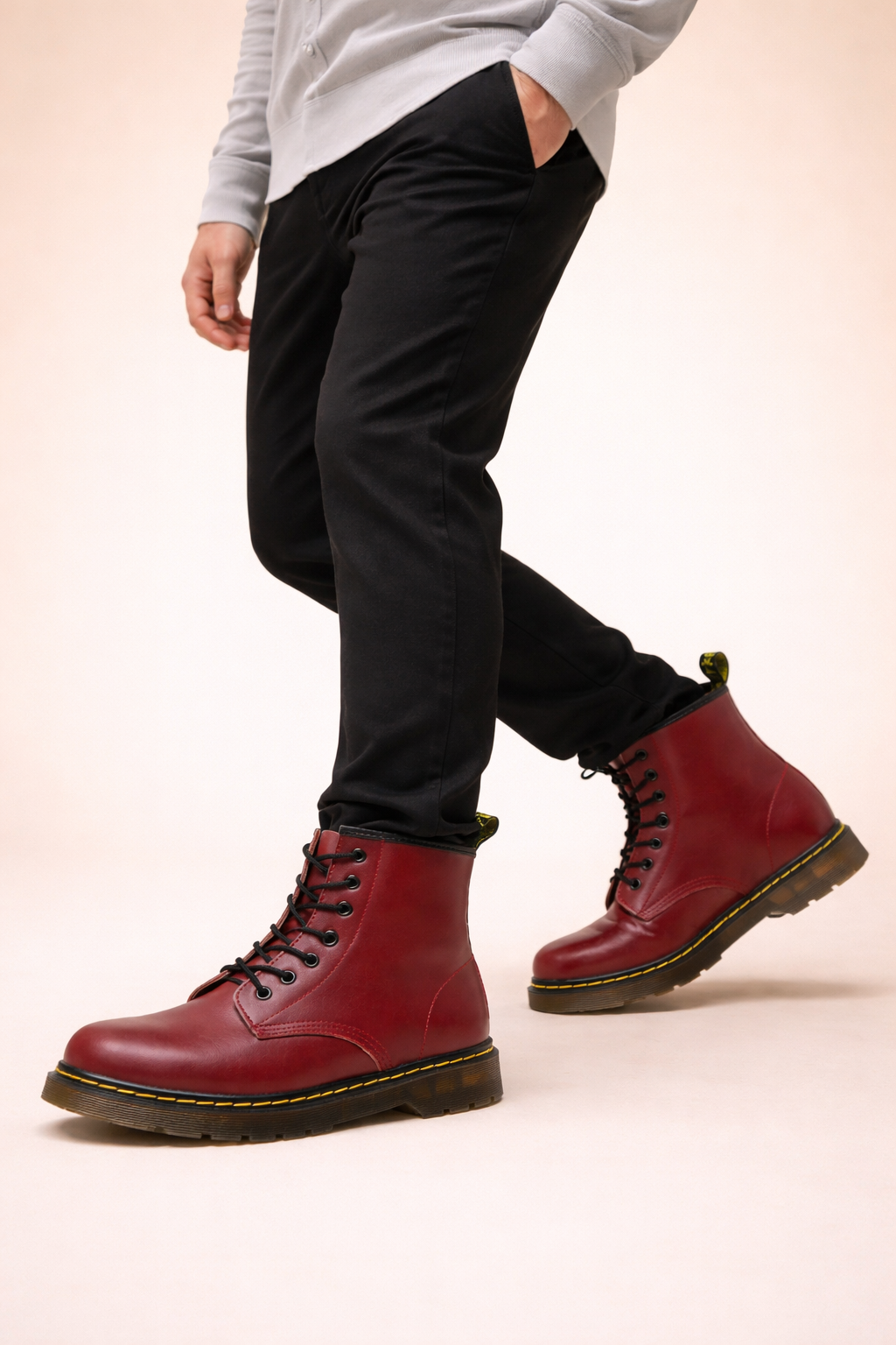 Harvey | Classic Lace-Up Combat Boots for Timeless Street Style