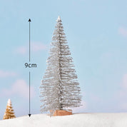 Colorful Christmas trees for your desk, set of 5