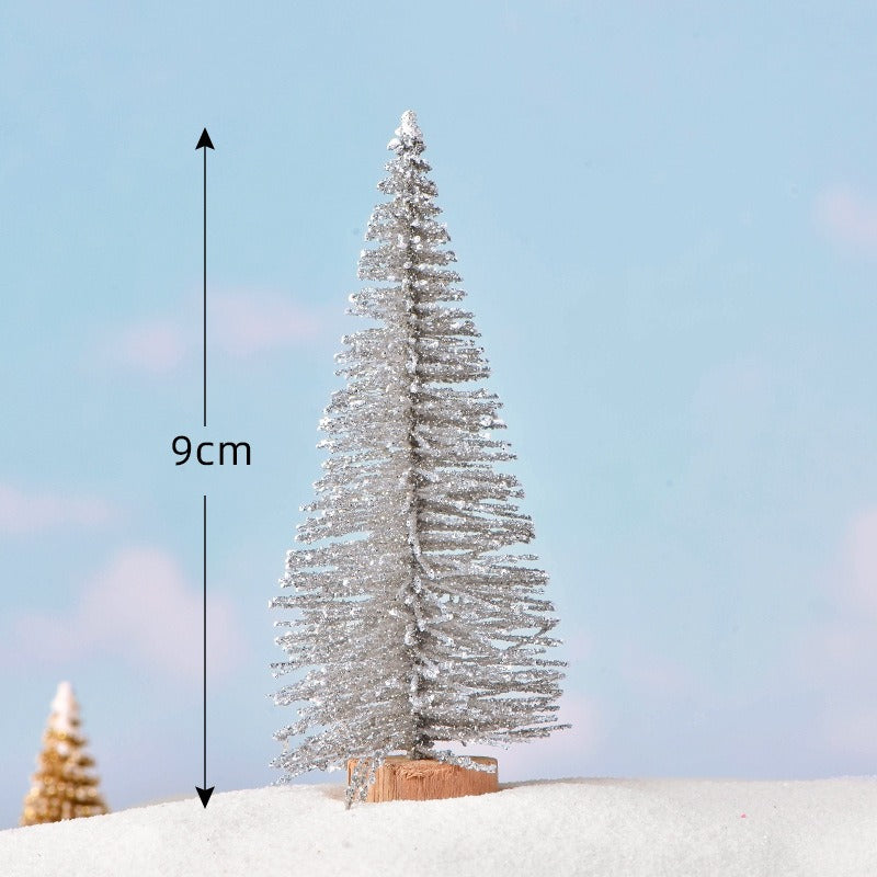 Colorful Christmas trees for your desk, set of 5