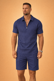 Kurt | Men's Structured Zip Polo Set