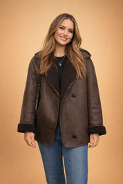 Lena | Relaxed Aviator-Inspired Short Jacket
