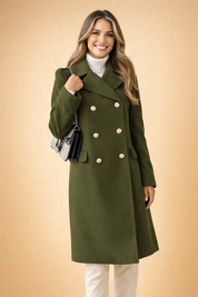 Gabriela | Double-breasted coat with large buttons