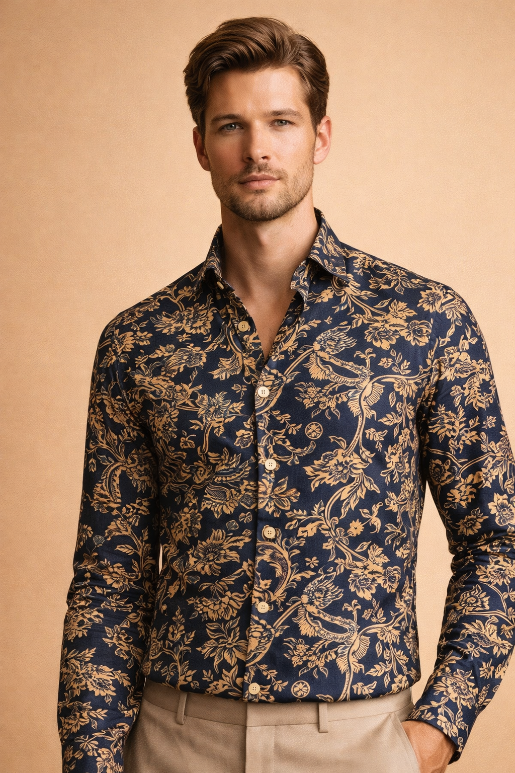 Adam | A stylish men's floral shirt for a modern, casual look
