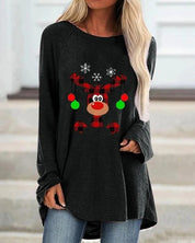 Women's Cozy Sweatshirt Festive Knit