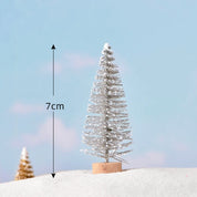 Colorful Christmas trees for your desk, set of 5