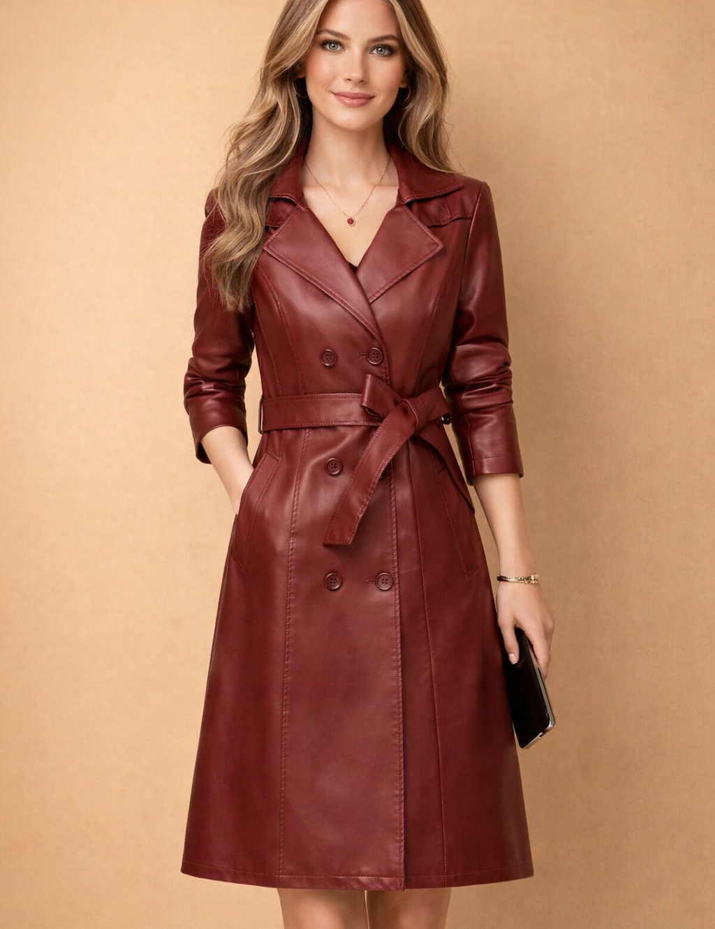 Harper | Structured Double-Breasted Longline Women’s Jacket