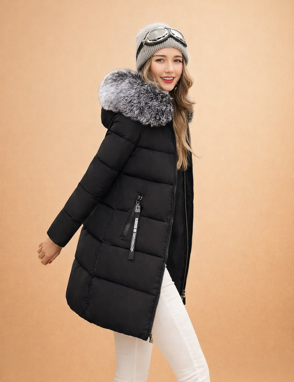 Helena | Long Winter Parka with Hood