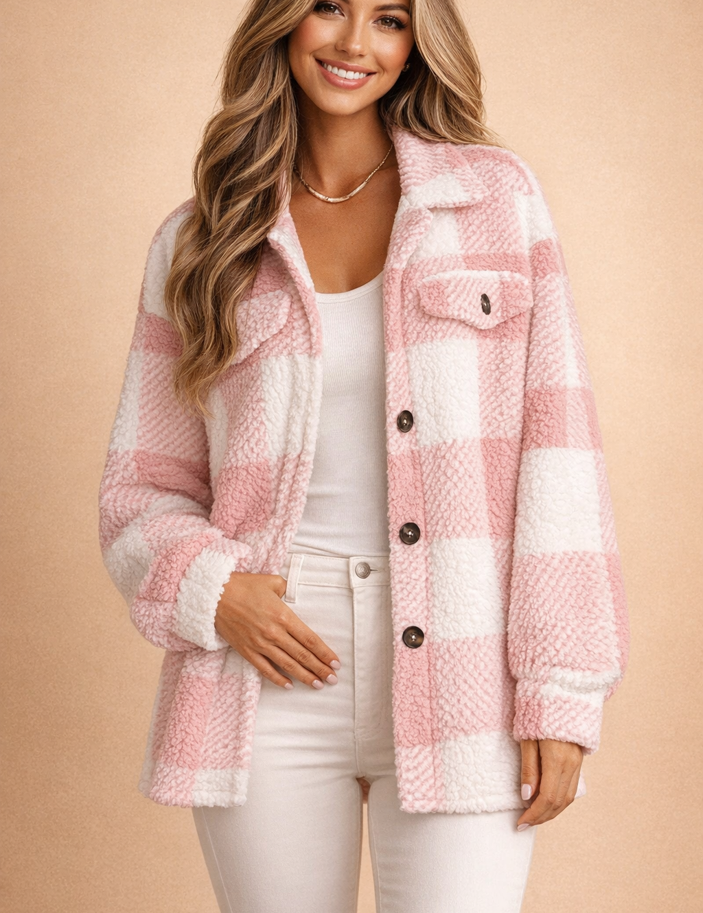 Millie | Stylish shirt jacket with a loose fit