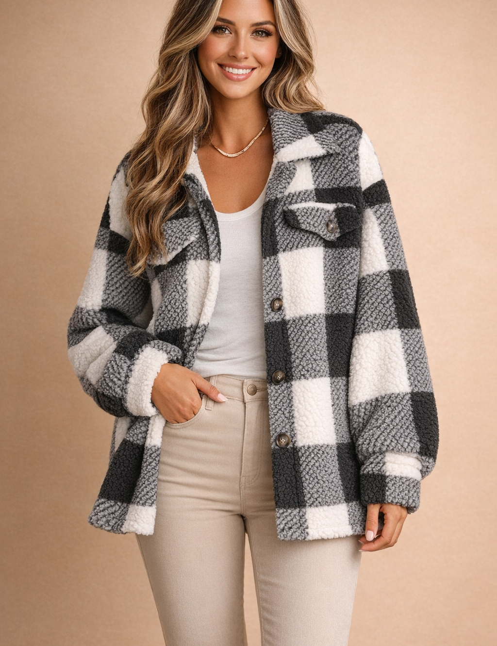 Millie | Stylish shirt jacket with a loose fit