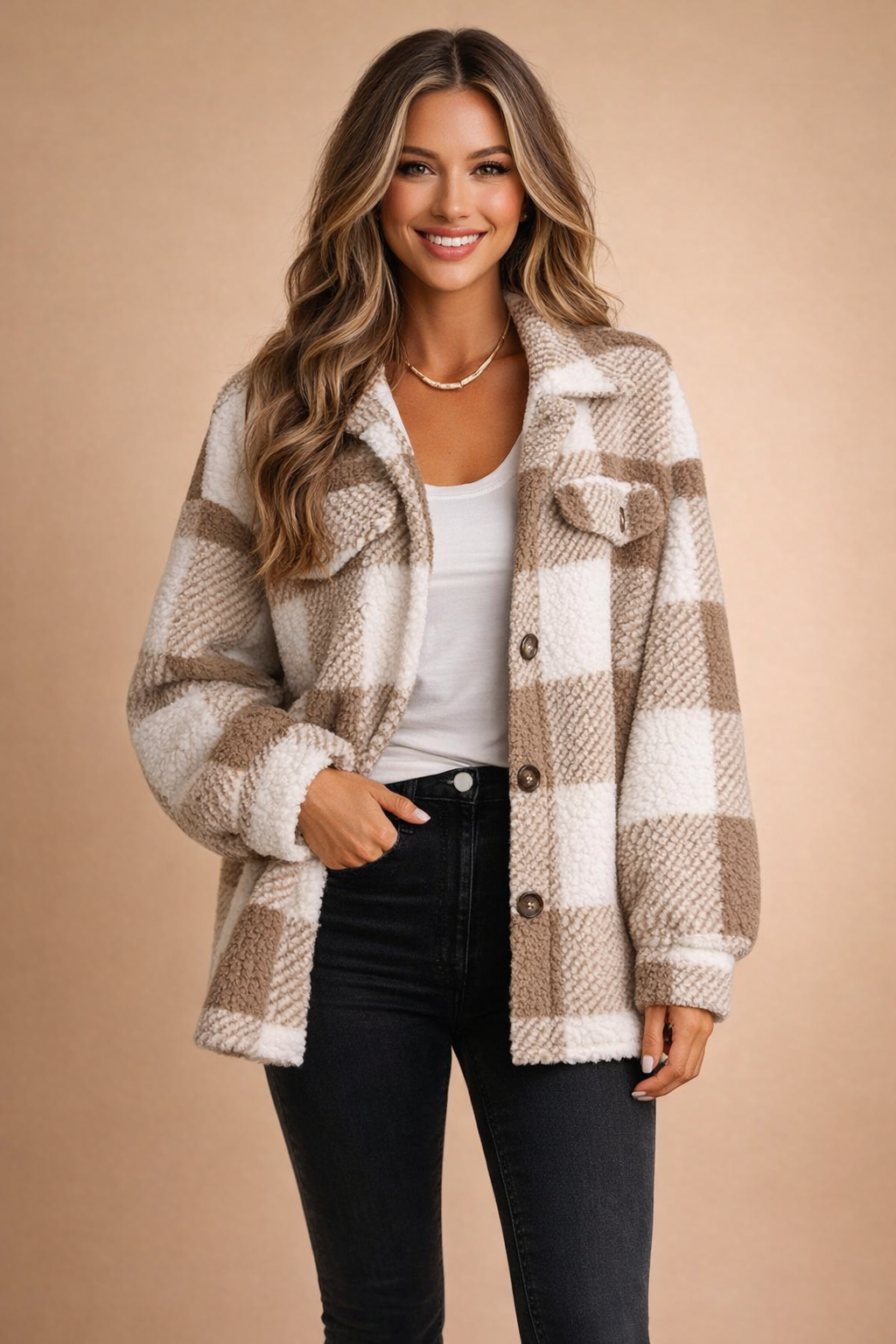 Millie | Stylish shirt jacket with a loose fit