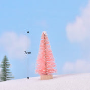 Colorful Christmas trees for your desk, set of 5